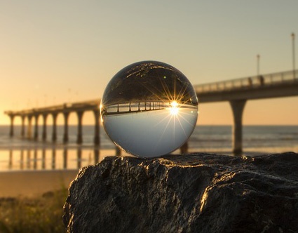 Inbound marketing Image of a crystal ball predicting the future of inbound marketing.