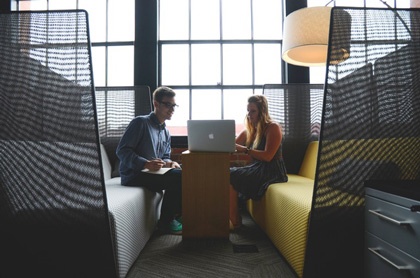 Inbound marketing Image of people meeting. If unable to meet customers face to face, personalized inbound marketing strategies work well instead.