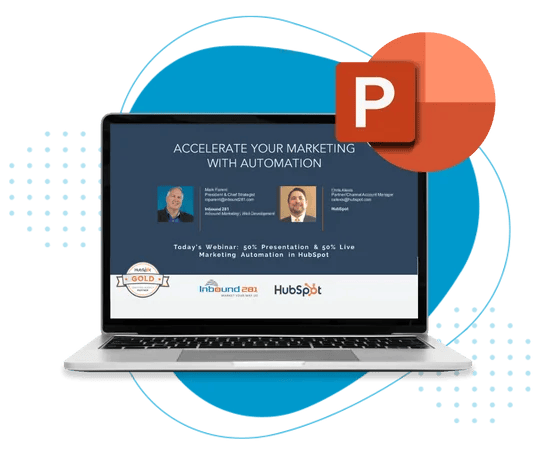 LP Banner Accelerate Your Marketing with Automation Powerpoint