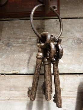 Image of keys hanging on hook. In email marketing, the subject line is often the key to getting readers to open an email.