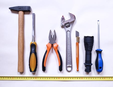 image of tools lined up