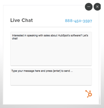 Chat messaging is a live chat feature that can support the sales team.