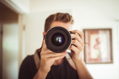 Image of photographer. Inbound marketing needs vary by industry.
