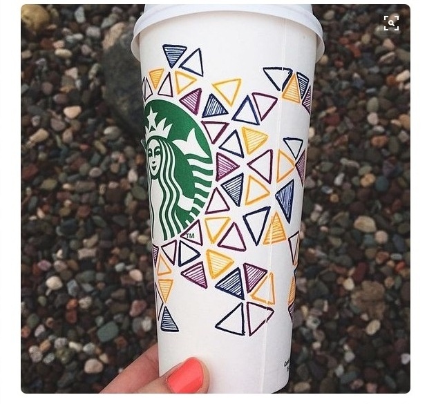 Image of the winning entry for the White Cup Content by Starbucks